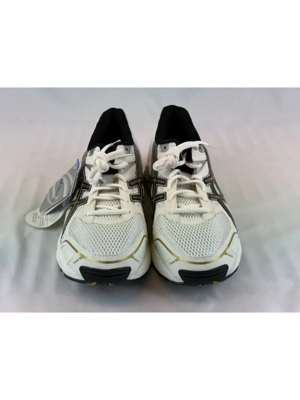 NEW ASICS GEL 180TR LEATHER WHITE BLACK GOLD Trail Running Shoe Men’s Sz 9 - Picture 2 of 10